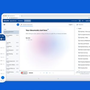 Philips SpeechLive Health IA Assistant – abonnement 12 mois + SpeechMike Ambient